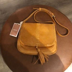 Handmade leather crossbody bag